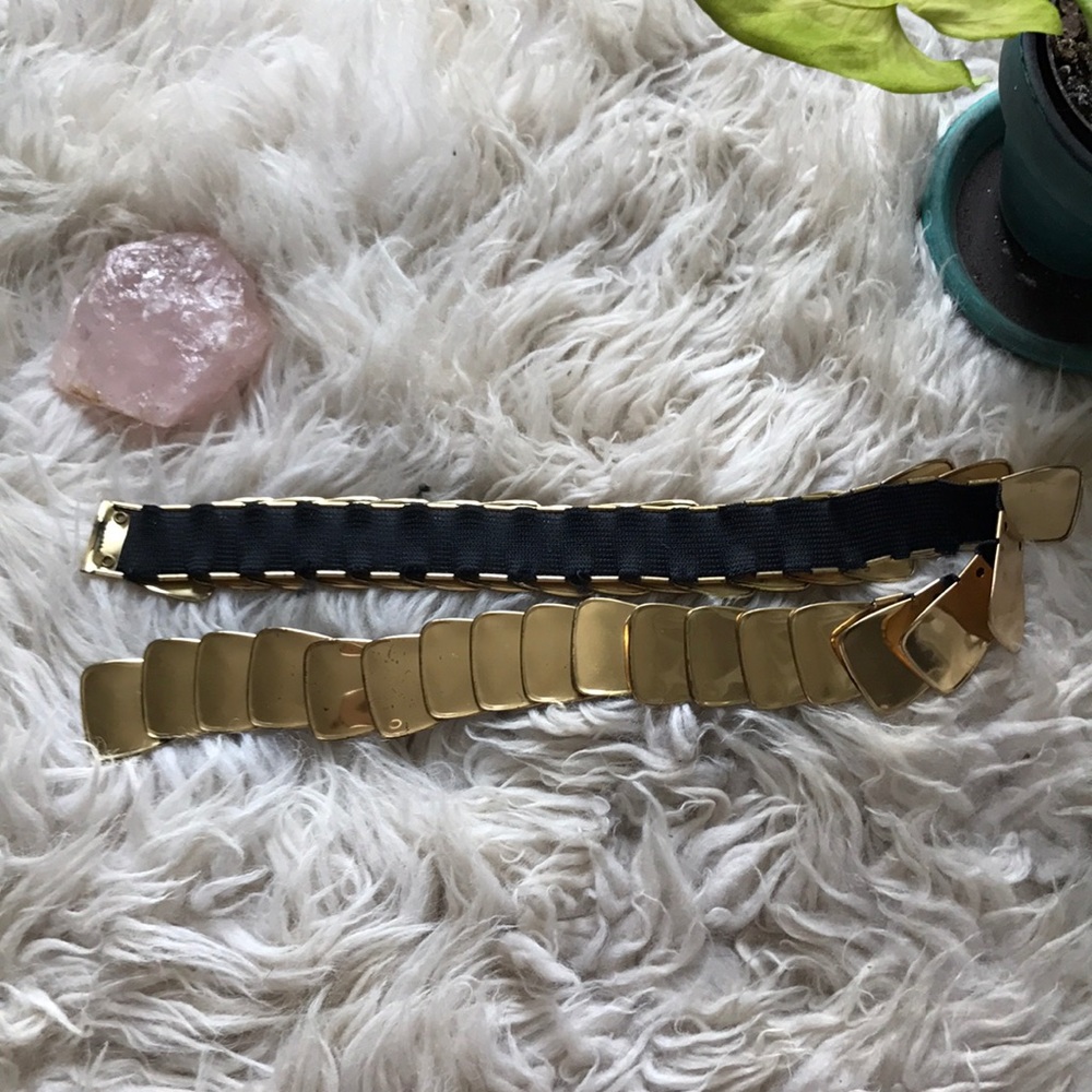 Vintage gold scale, elastic belt